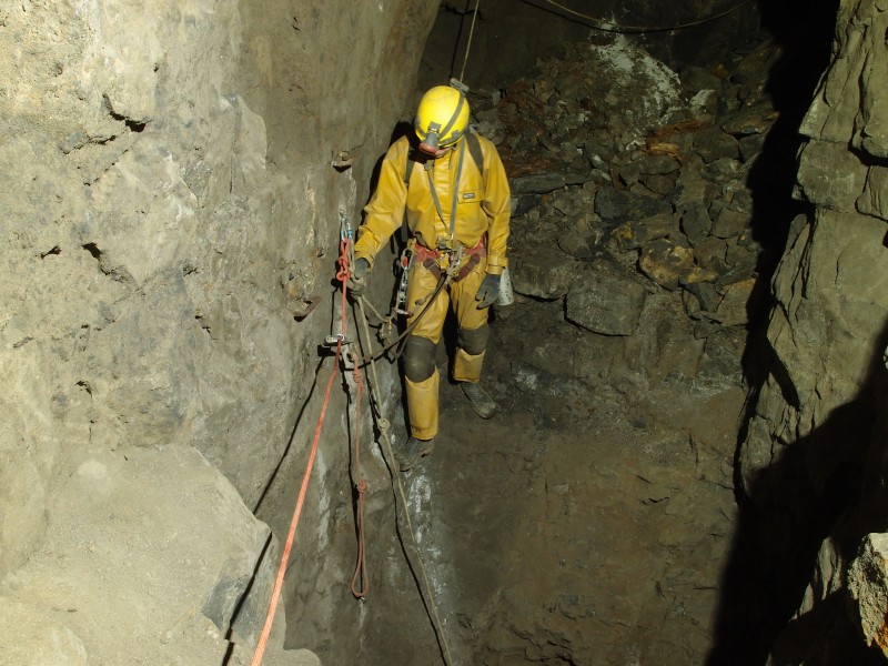 PB301824.JPG - Pete about to cross over.