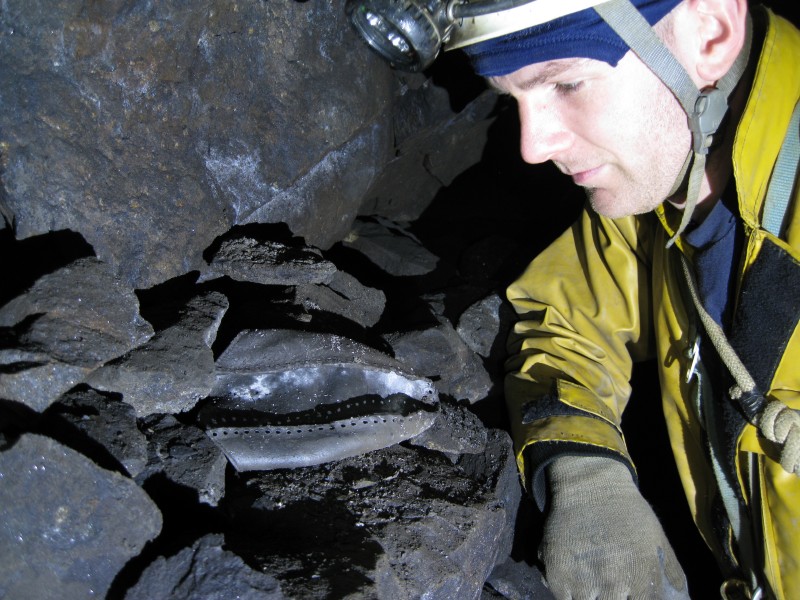 IMG_2680.jpg - Remains of a miners clog.