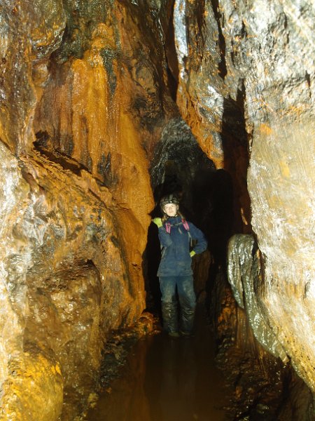 PA235399.JPG - The calcified ochre formations on Scaleburn Vein.