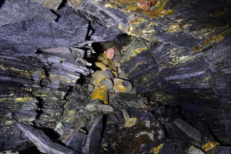 DSC_0407.JPG - Pretty much end of the road, not that far from where this level would join up with the Rampgill Horse Level again. Photo by Karli.