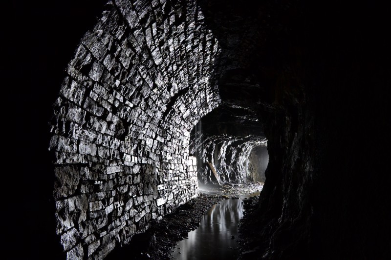 DSC_0279.JPG - Junction on Rampgill Horse Level with the crosscut to the Rampgill Sun Vein. Photo by Karli.