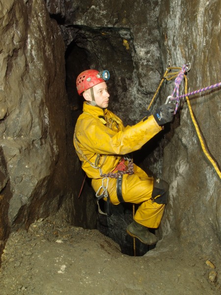 PC046792.JPG - About to abseil down.