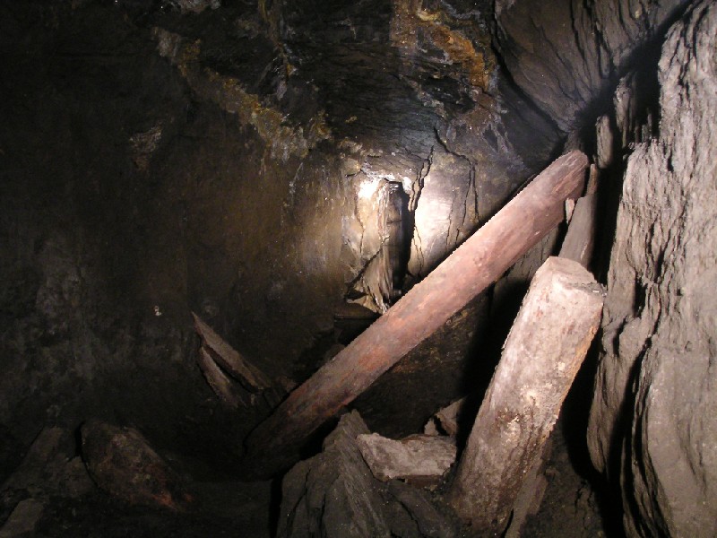 rg_scaleburntimbers.jpg - Old timbers on the Scaleburn Vein.