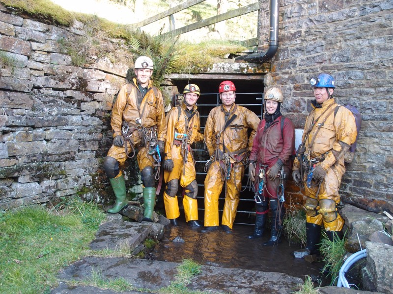 PA156794.JPG - Out via Rampgill. Ian having a special moment.