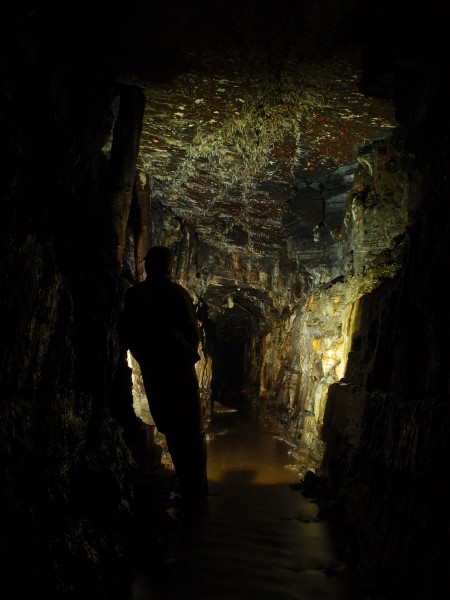 P5253120.JPG - Calcite on roof. Blackburn Level.