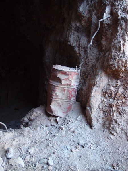 P6067766.jpg - Fuel barrel at the third adit.