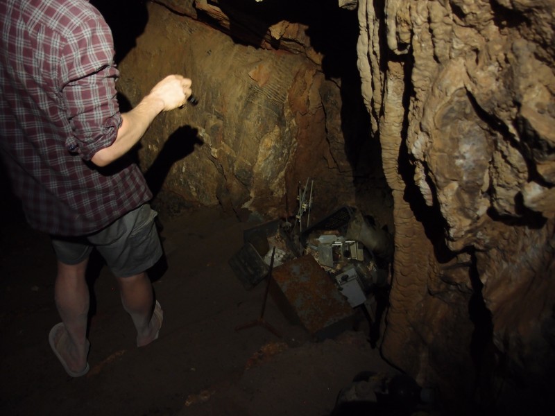 P6067798.JPG - At the back of the opencut was a door leading down some steps where all the lab equipment had been stored.