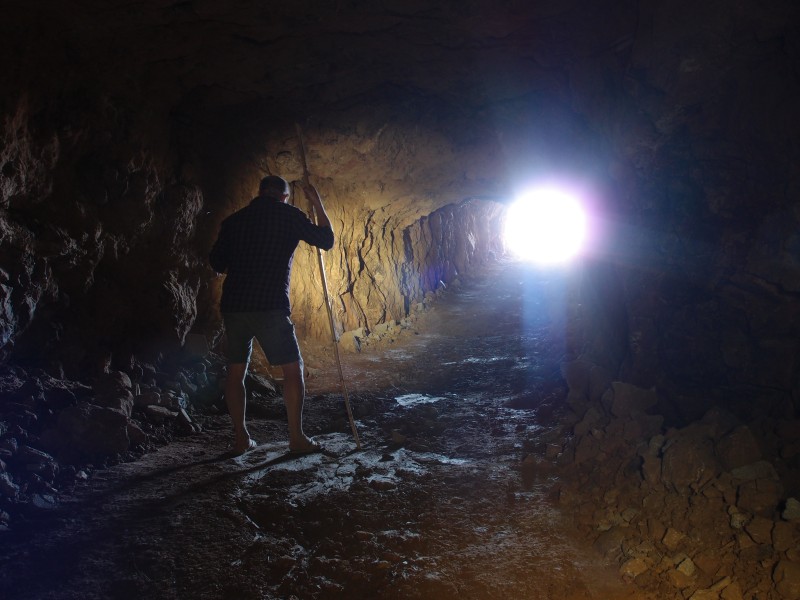 P6067840.JPG - Looking back up the incline in the eighth adit.