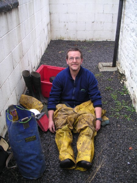 sc_dwarf.jpg - Mark doing his drawf impression, it would be great to be that size especially for George Hetherington's crosscut.