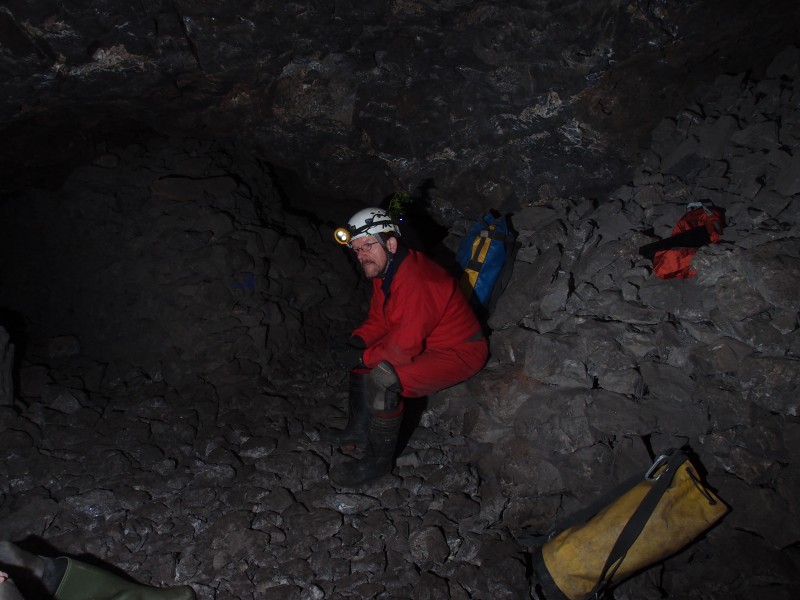 PC306929.JPG - A momment to reflect upon the fact that Hannah and Sam have done 5 loops already around the galena pocket for fun...