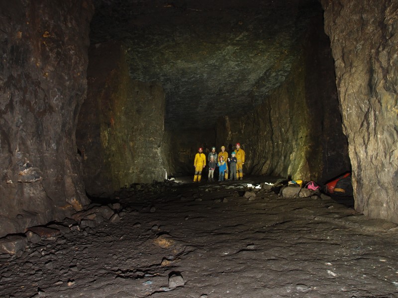 P2200828.JPG - Ballroom by flash and flood light combo. The group.