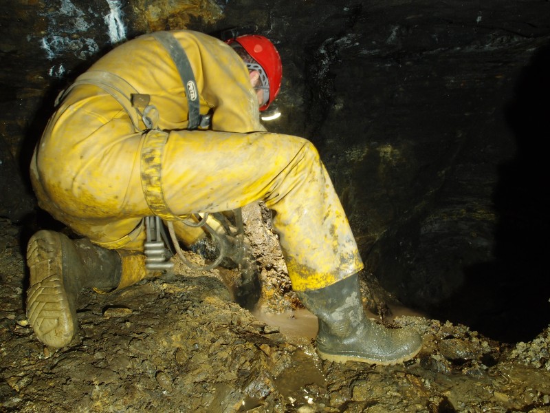 P3179022.JPG - Karli doing some water management.