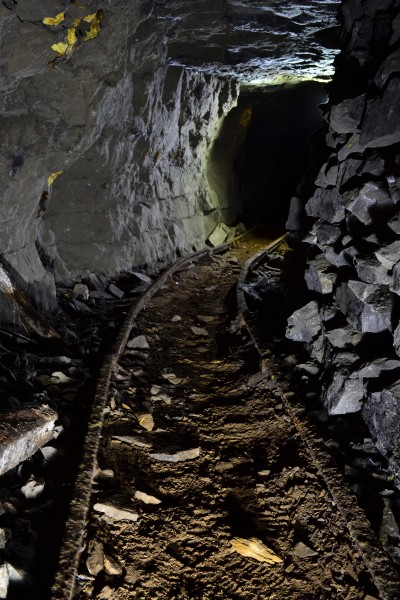 DSC_0806.JPG - Start of the incline, looking up out of it.