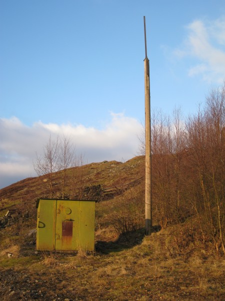 IMG_5635.JPG - Explosives magazine and lightning arrestor.