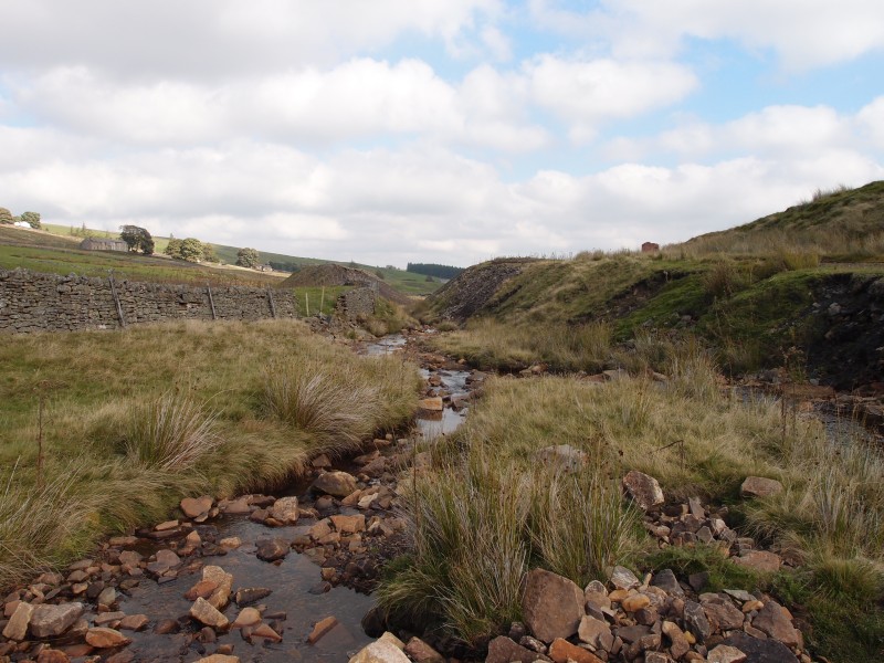 P9291640.JPG - Veiw down Stanhope Burn towards the main site.