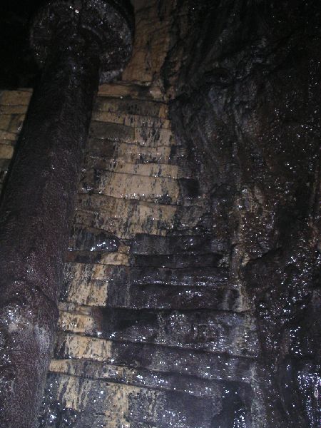 fs2sc_inside_atk_rise1.jpg - Inside Atkinson's Rise some of the sloped stone lining can be seen.