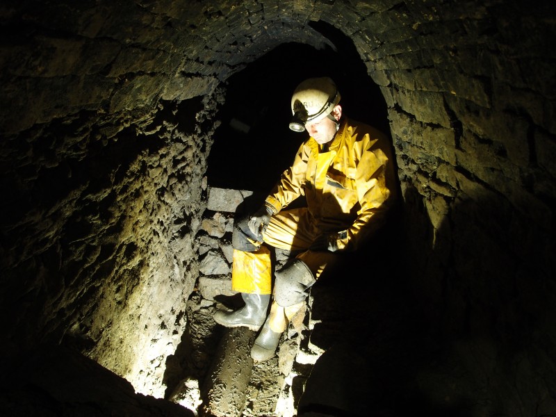 P7260284.JPG - One of the service sumps for the water drainage in the back filled section of the dig.