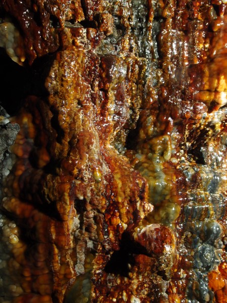 P7260318.JPG - Iron stained formations on Dodberry Vein.